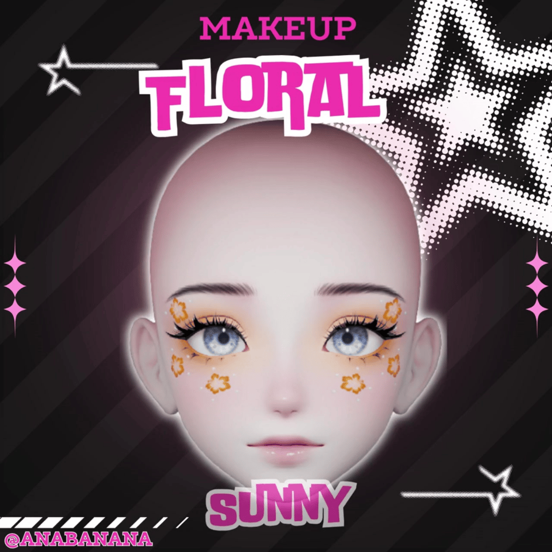 (J) : ๐บ Floral Makeup | Multi-Head Compatible