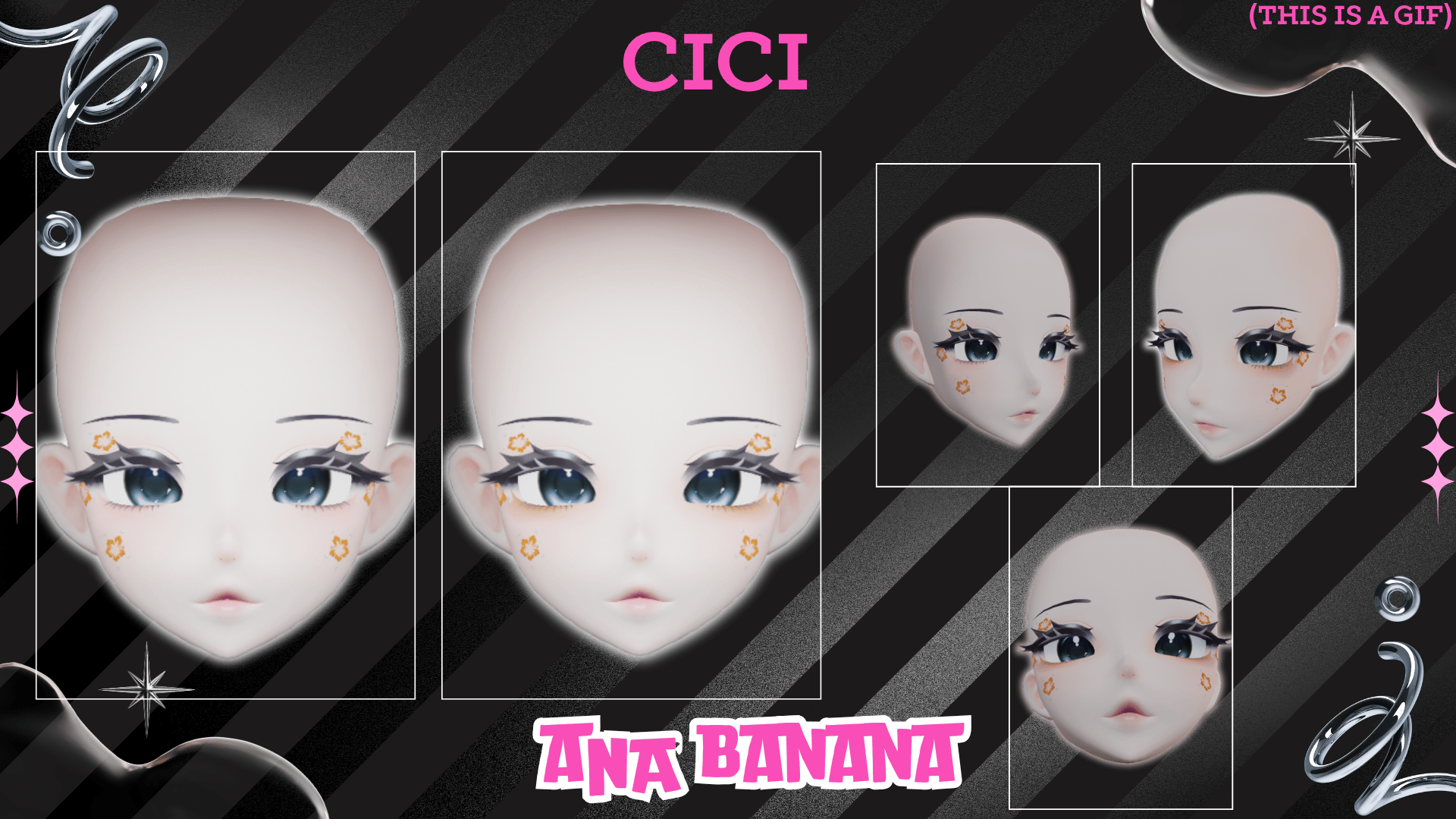 (J) : ๐บ Floral Makeup | Multi-Head Compatible