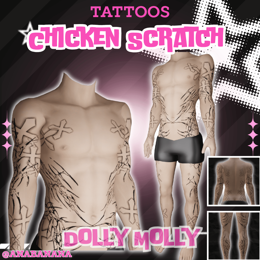 (J) : 🐔 Chicken Scratch Tatts | Multi-Base Compatible