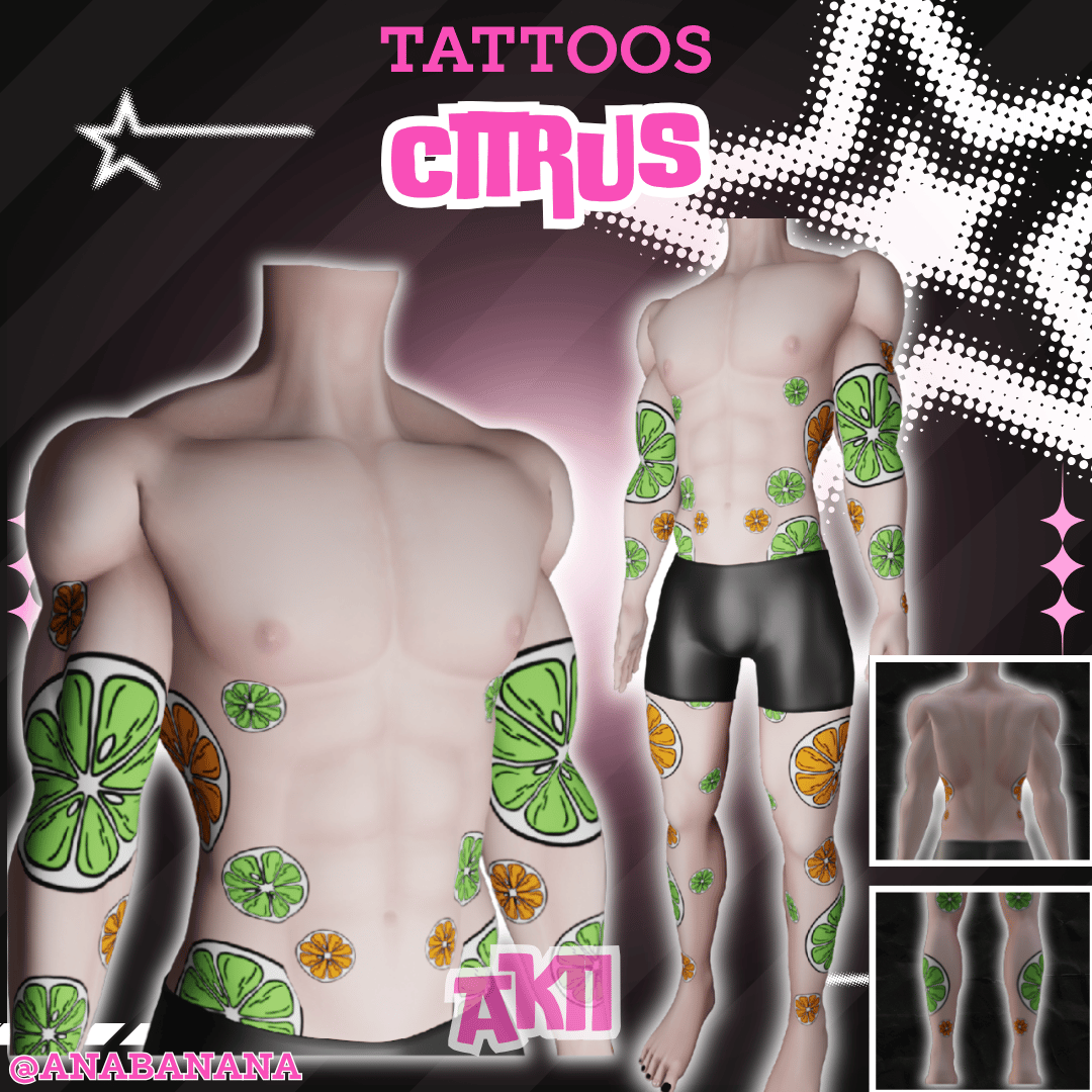 (J) : 🍊 Citrus Tatts | Multi-Base Compatible