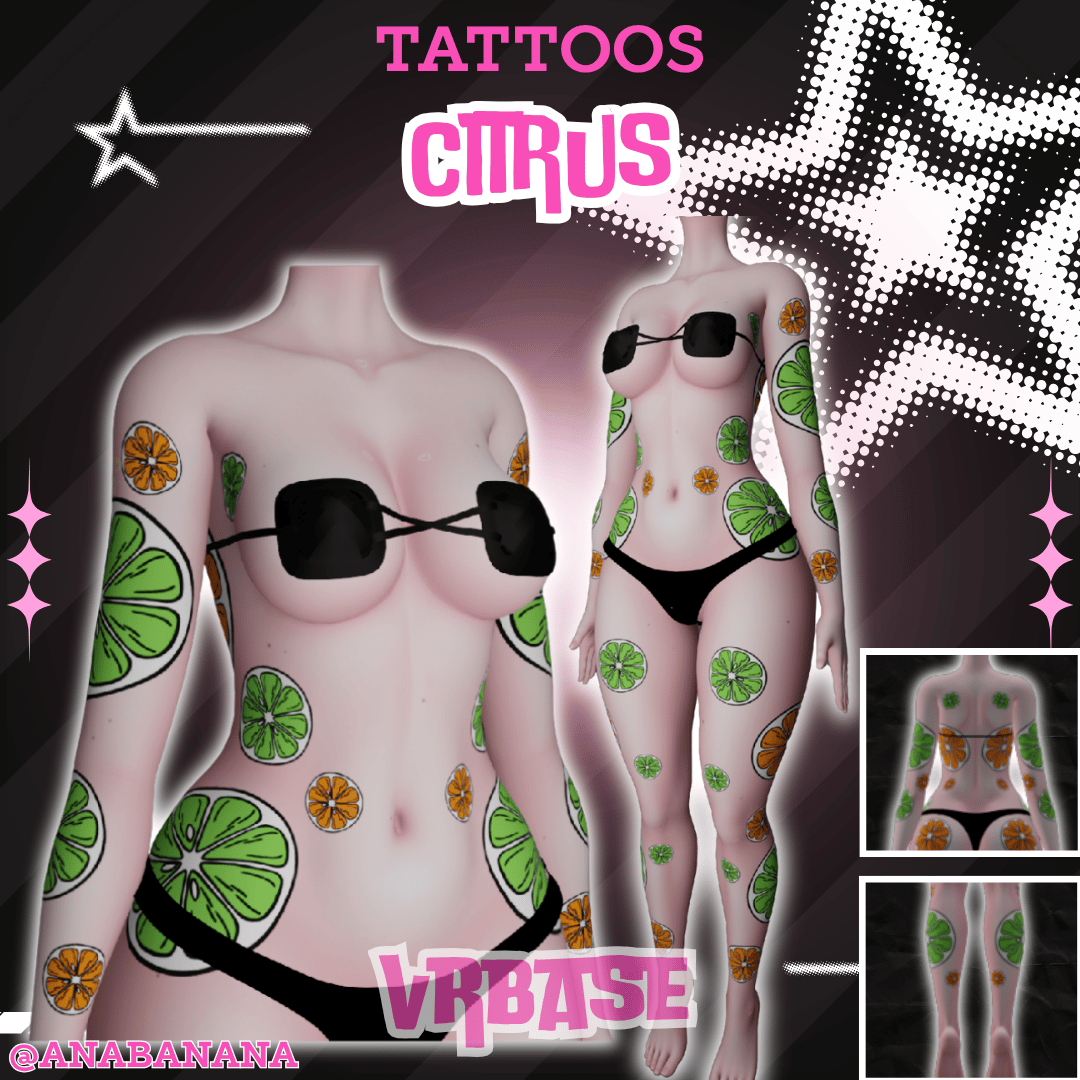 (J) : 🍊 Citrus Tatts | Multi-Base Compatible