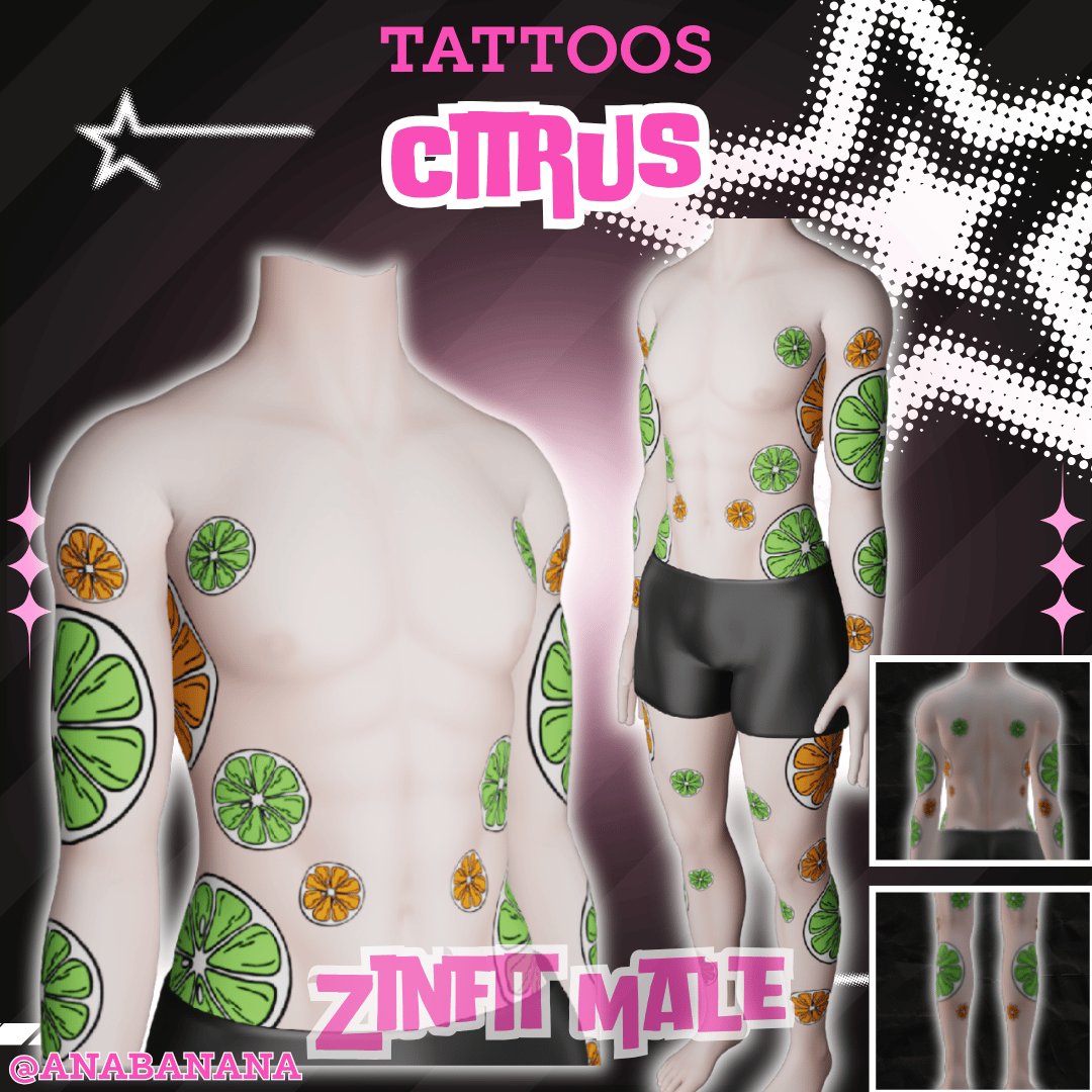 (J) : 🍊 Citrus Tatts | Multi-Base Compatible