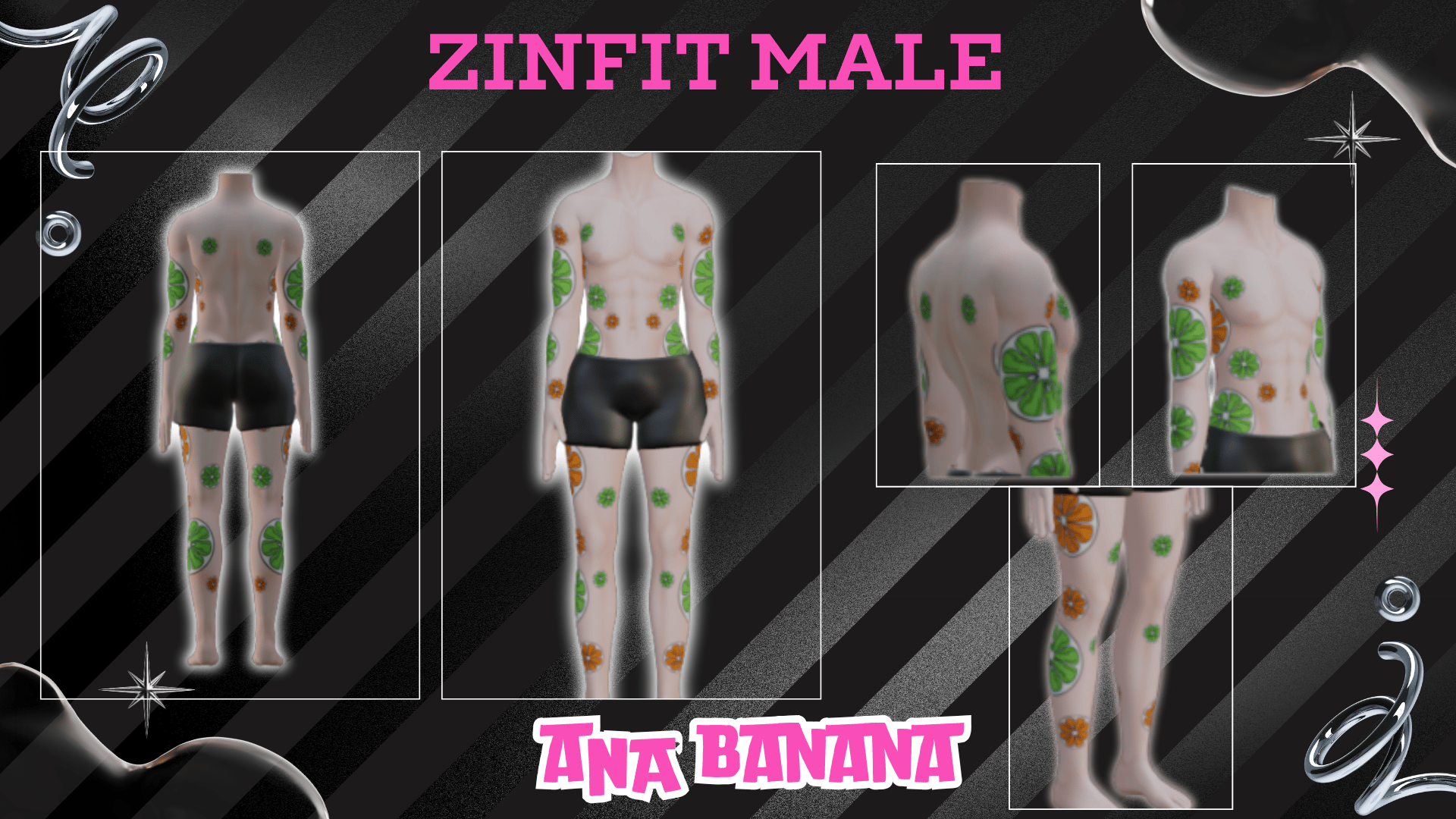 (J) : 🍊 Citrus Tatts | Multi-Base Compatible