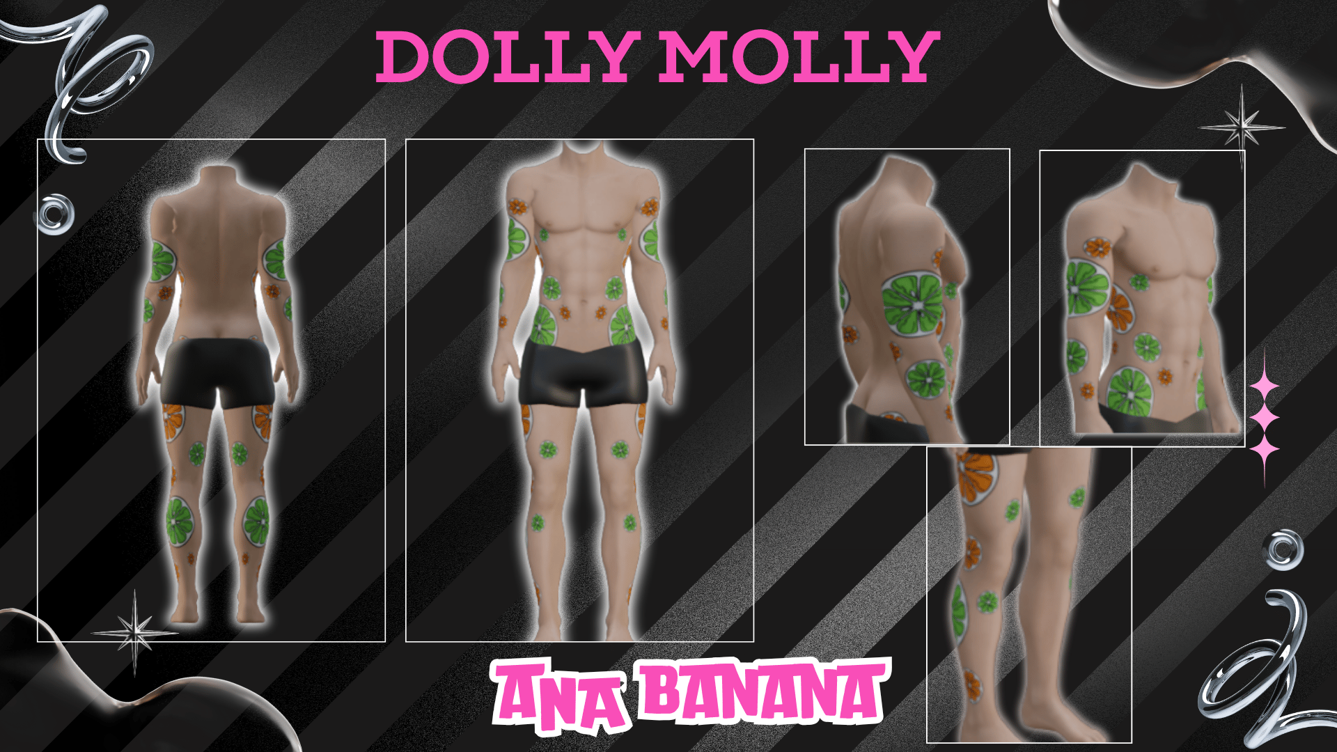 (J) : 🍊 Citrus Tatts | Multi-Base Compatible