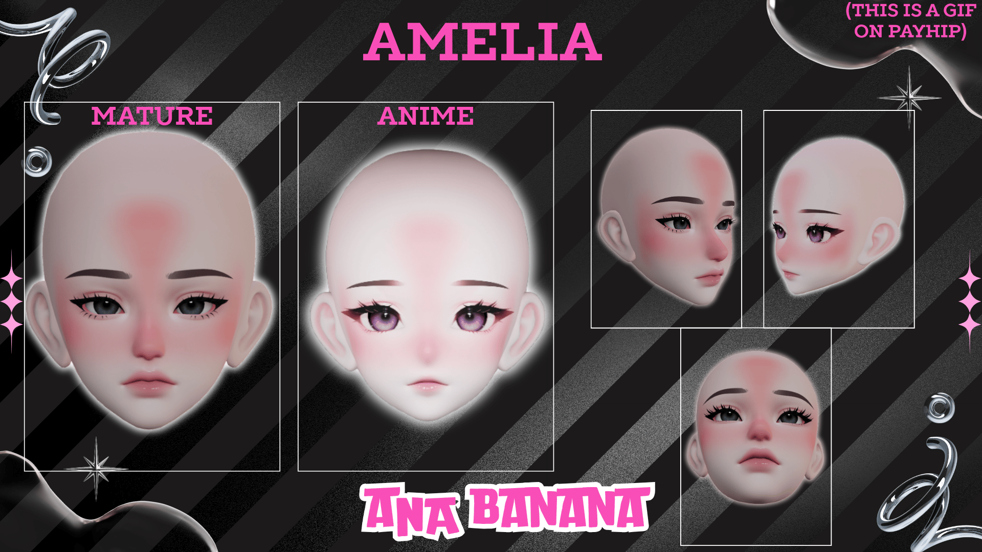 (J) : ๐ Sunburn Makeup | Multi-Head Compatible