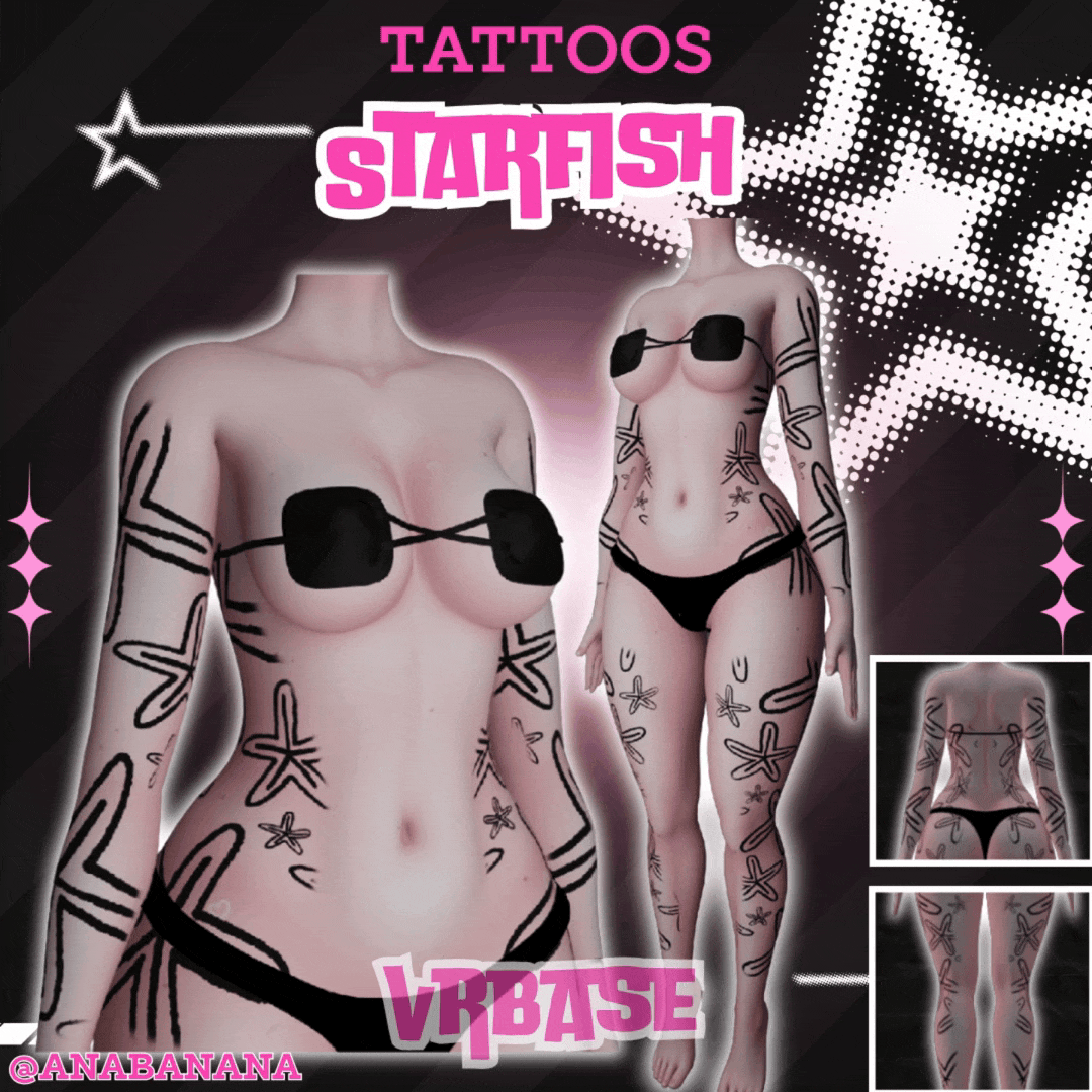 (J) : 🌊 Starfish Tatts | Multi-Base Compatible