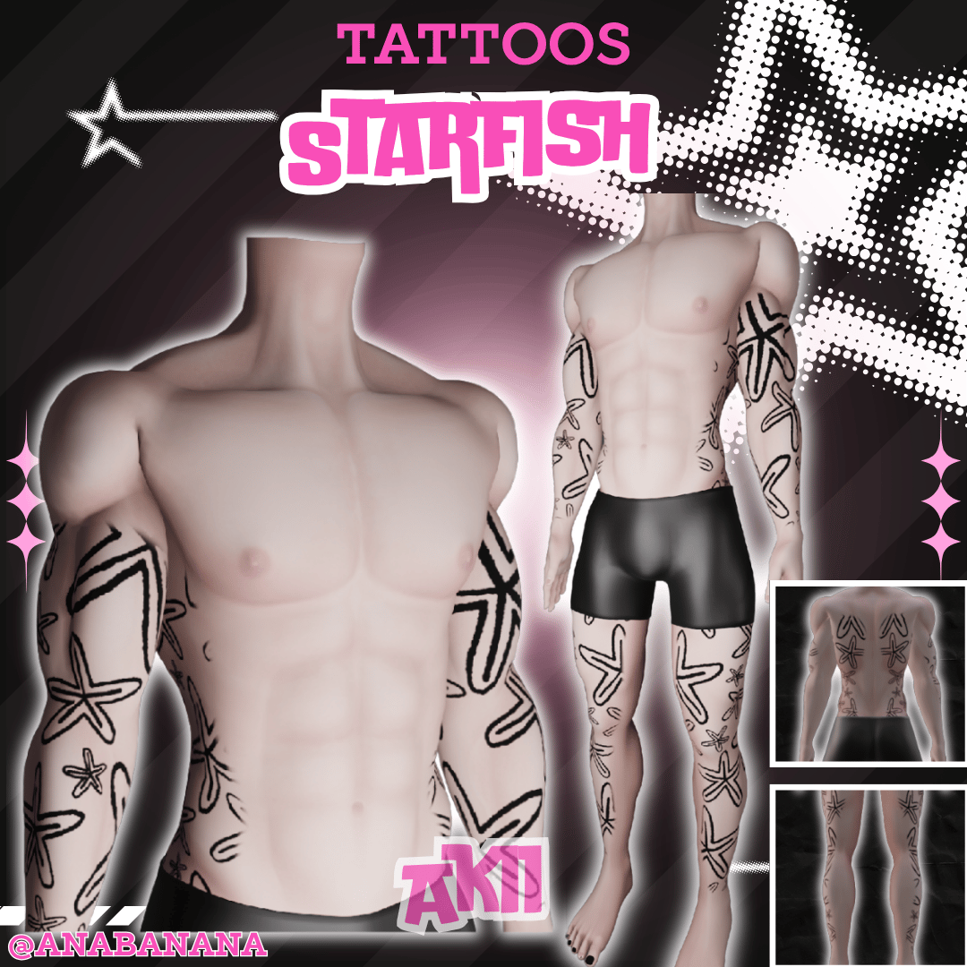 (J) : ๐ Starfish Tatts | Multi-Base Compatible
