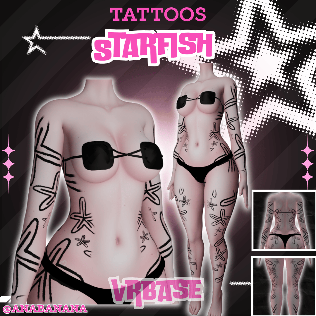 (J) : ๐ Starfish Tatts | Multi-Base Compatible