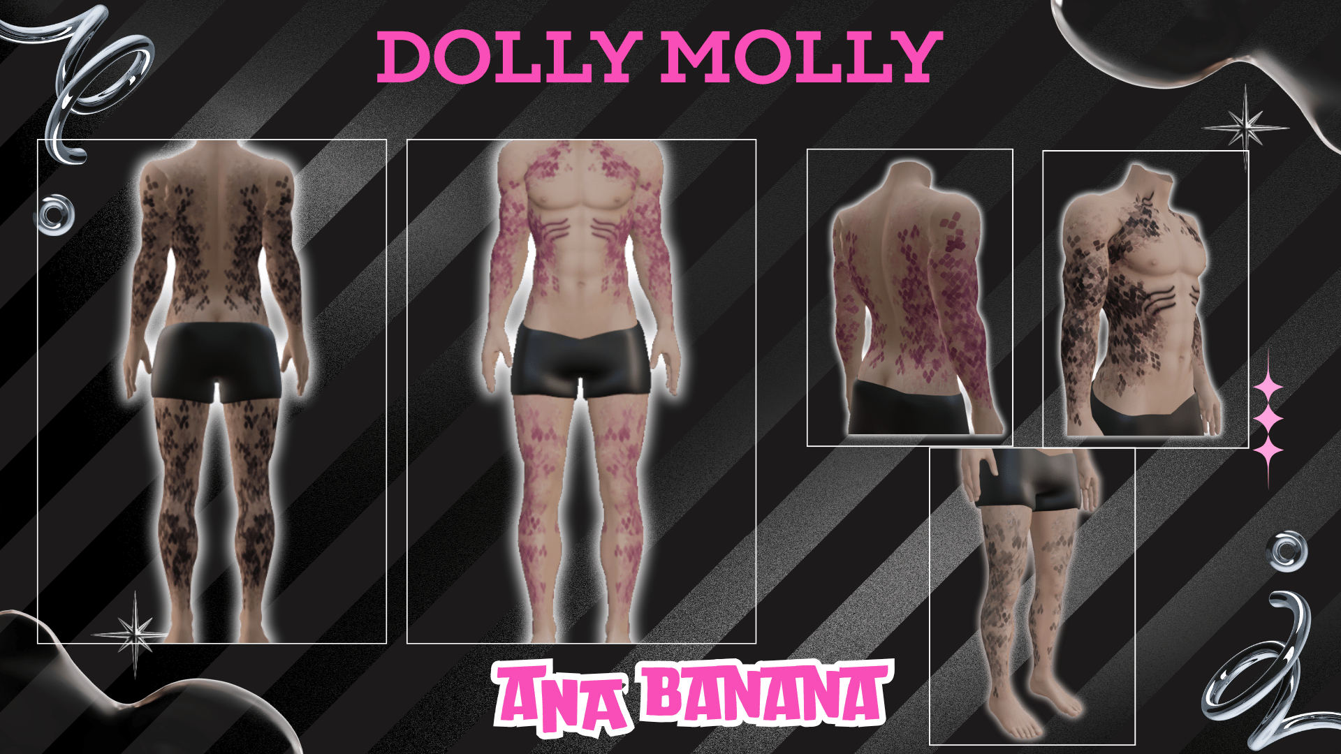 🐠 Fish Scales Tatts | Dolly Molly