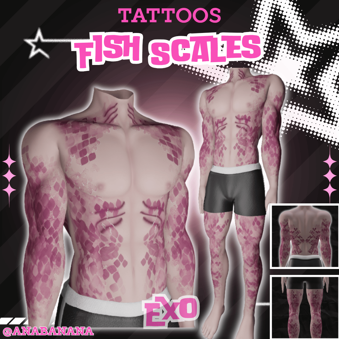 🐠 Fish Scales Tatts | Exo