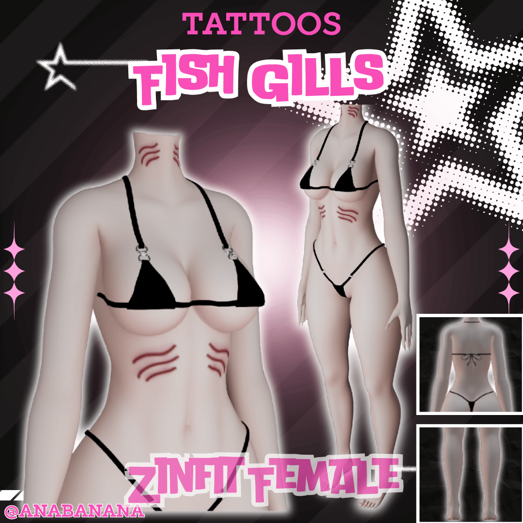 ðŠ Fish Gills Tatts | Zinfit Female