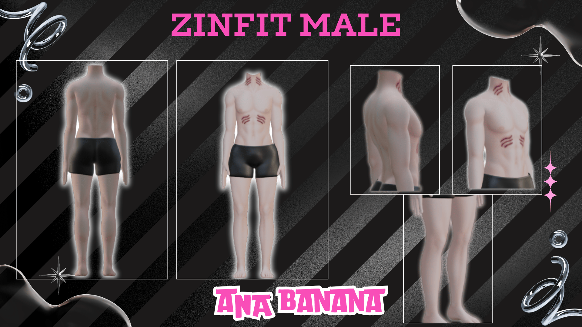 🦈 Fish Gills Tatts | Zinfit Male