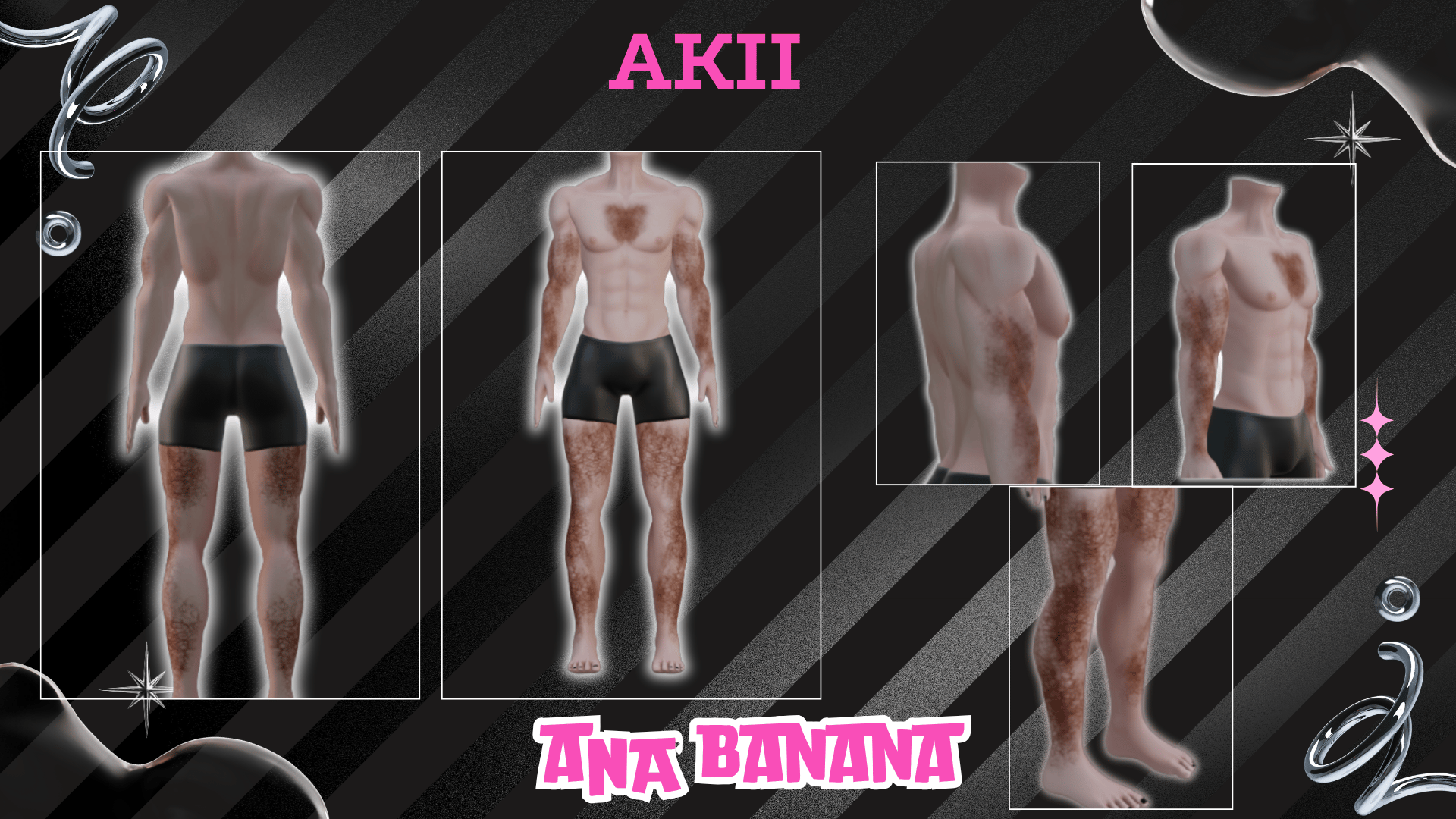 π Body Hair Tatts | Akii