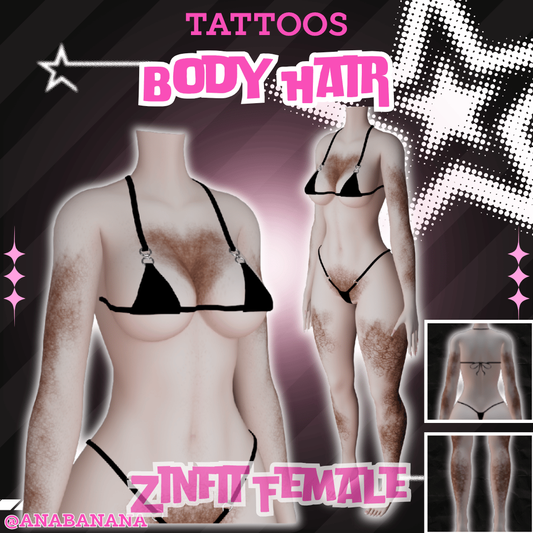 💈 Body Hair Tatts | Zinfit Female