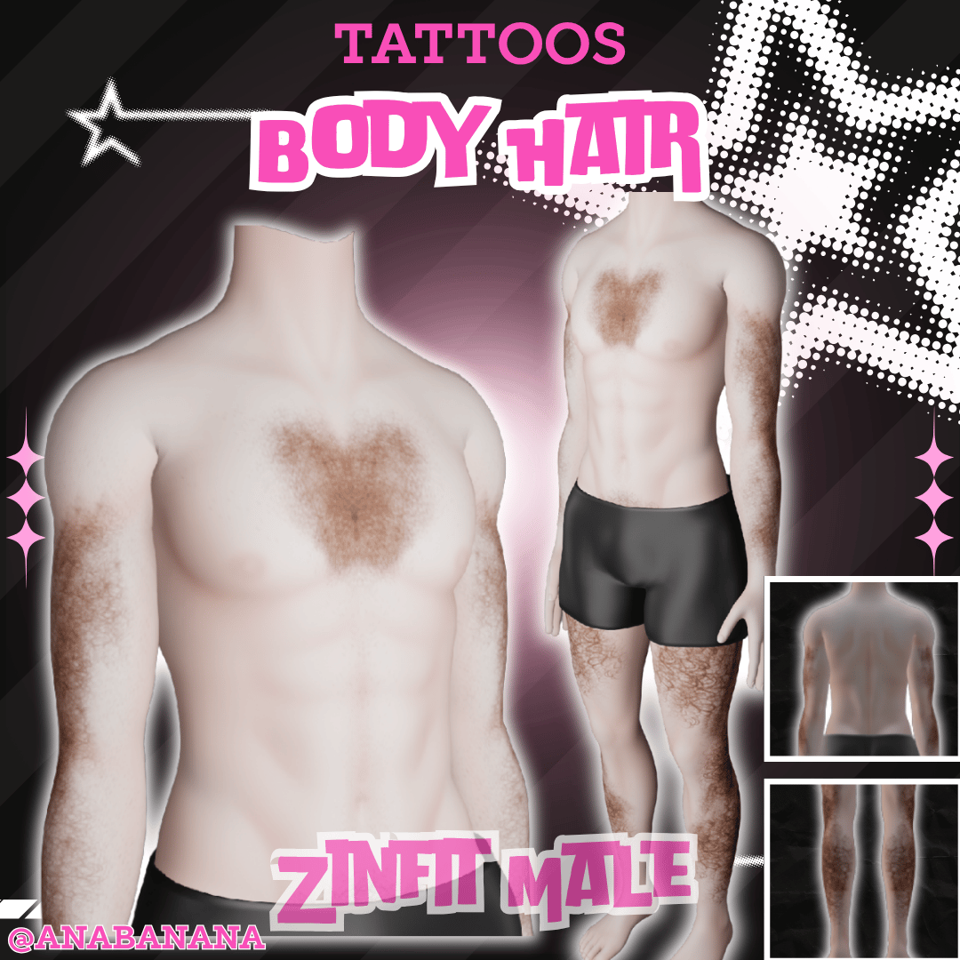 💈 Body Hair Tatts | Zinfit Male