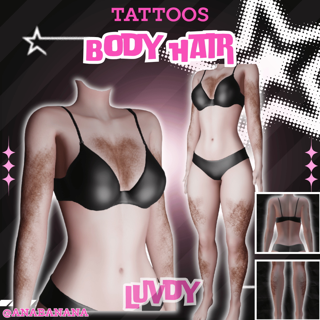 💈 Body Hair Tatts | Luvdy