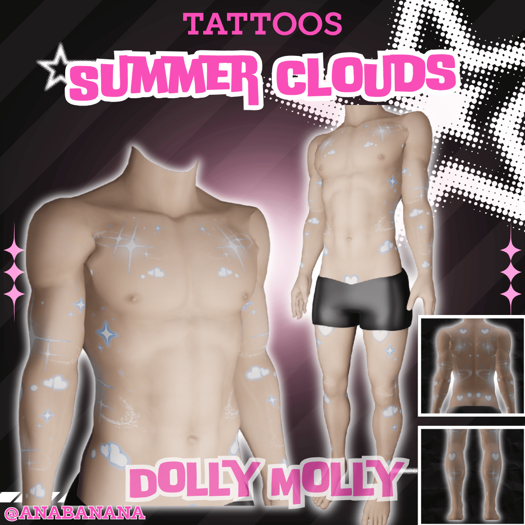 ☁️ Summer Clouds Tatts | Dolly Molly