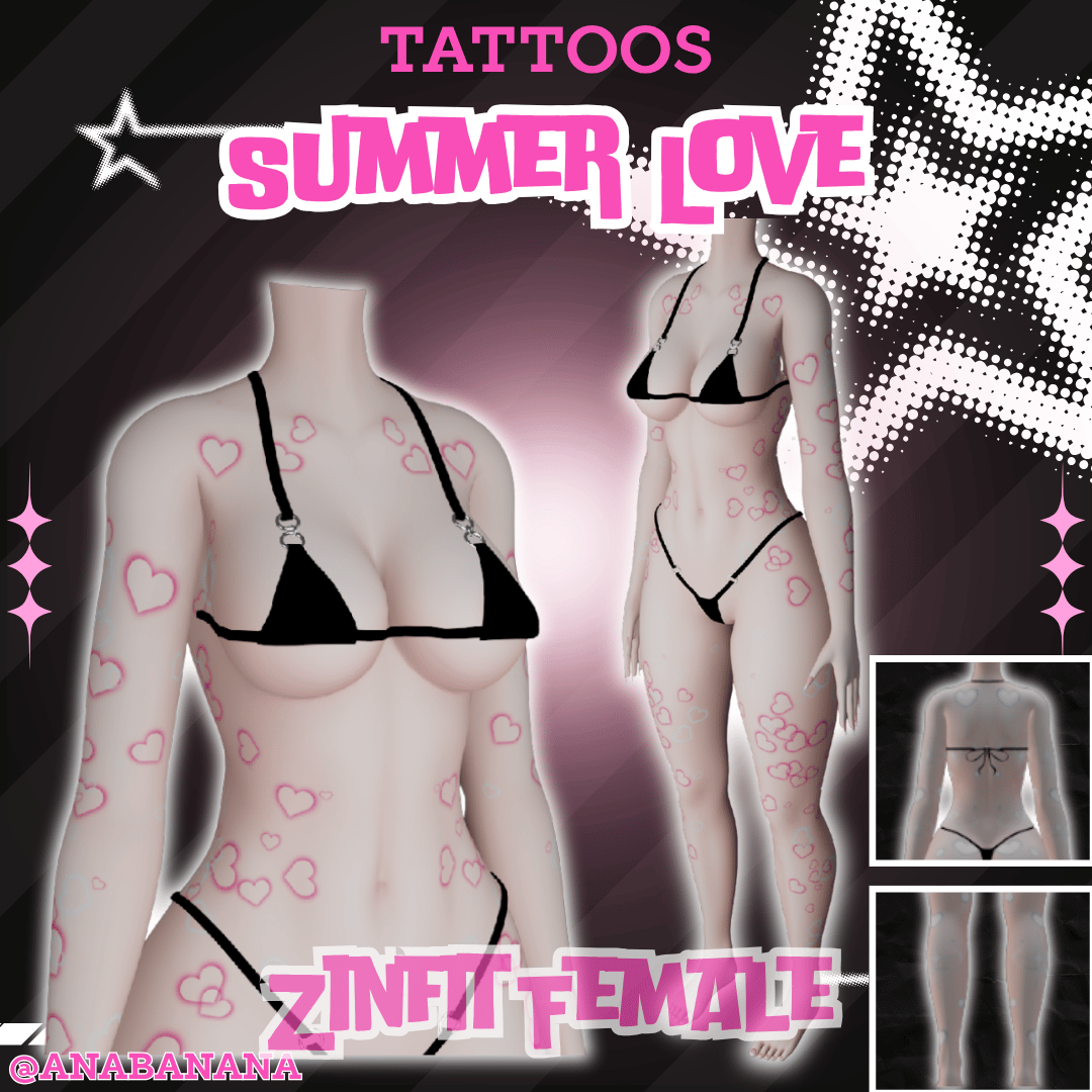 ❤️ Summer Love Tatts | Zinfit Female