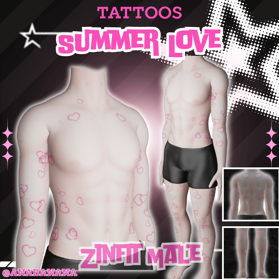 ❤️ Summer Love Tatts | Zinfit Male