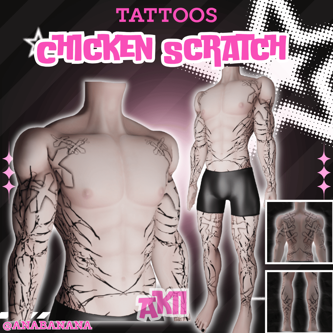 🐔 Chicken Scratch Tatts | Akii