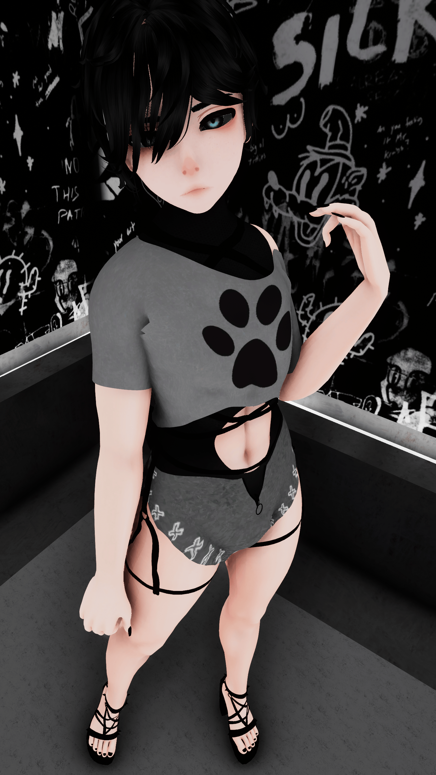Noa Goth Femboy Bunny PC/Quest NSFW (UPDATED!)