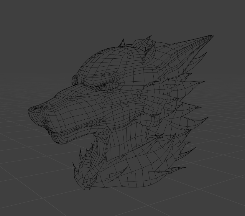 Riot's Werewolf Head Base || VRChat Furry Asset