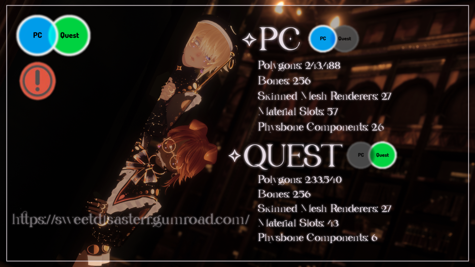STJARNA ✧ (PC/Quest, Physbones) VRCHAT FEMBOY