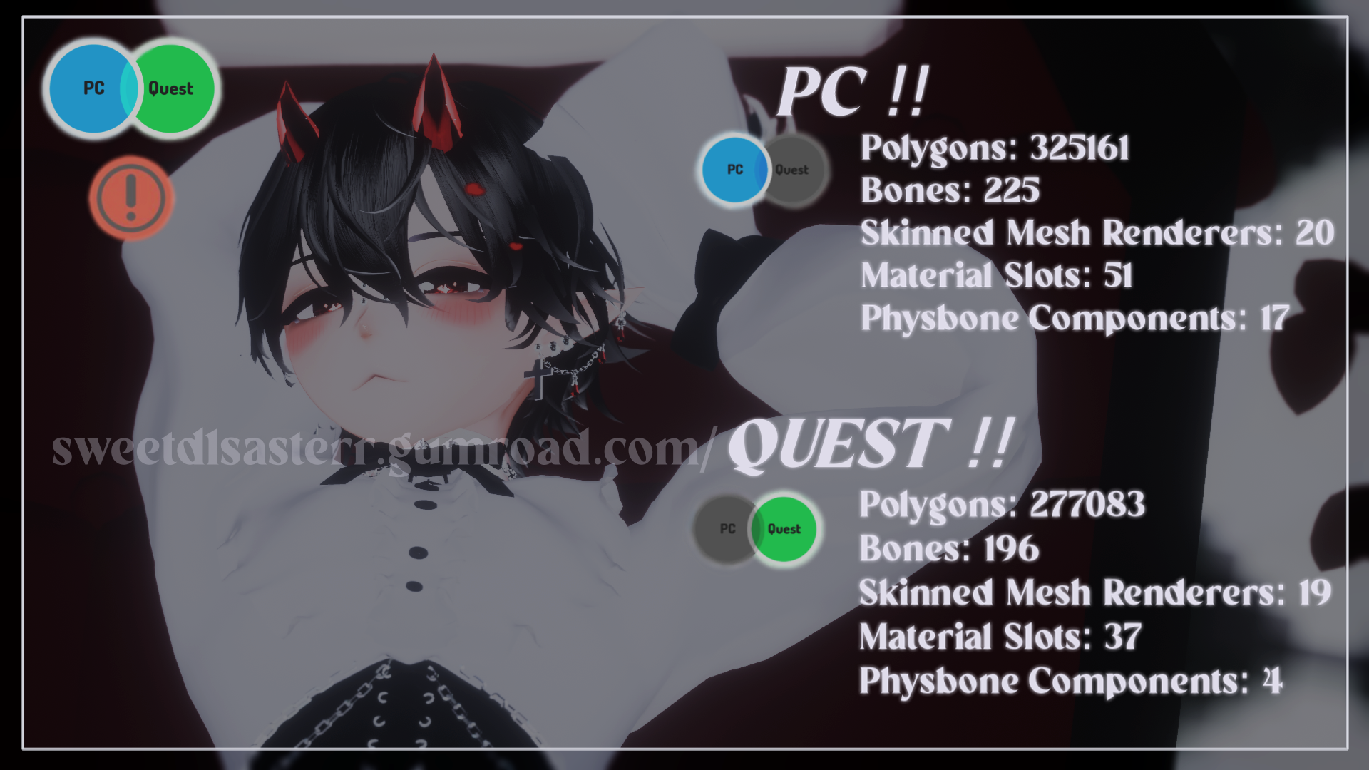 RAYK !! (PC/Quest, Physbones) VRCHAT FEMBOY