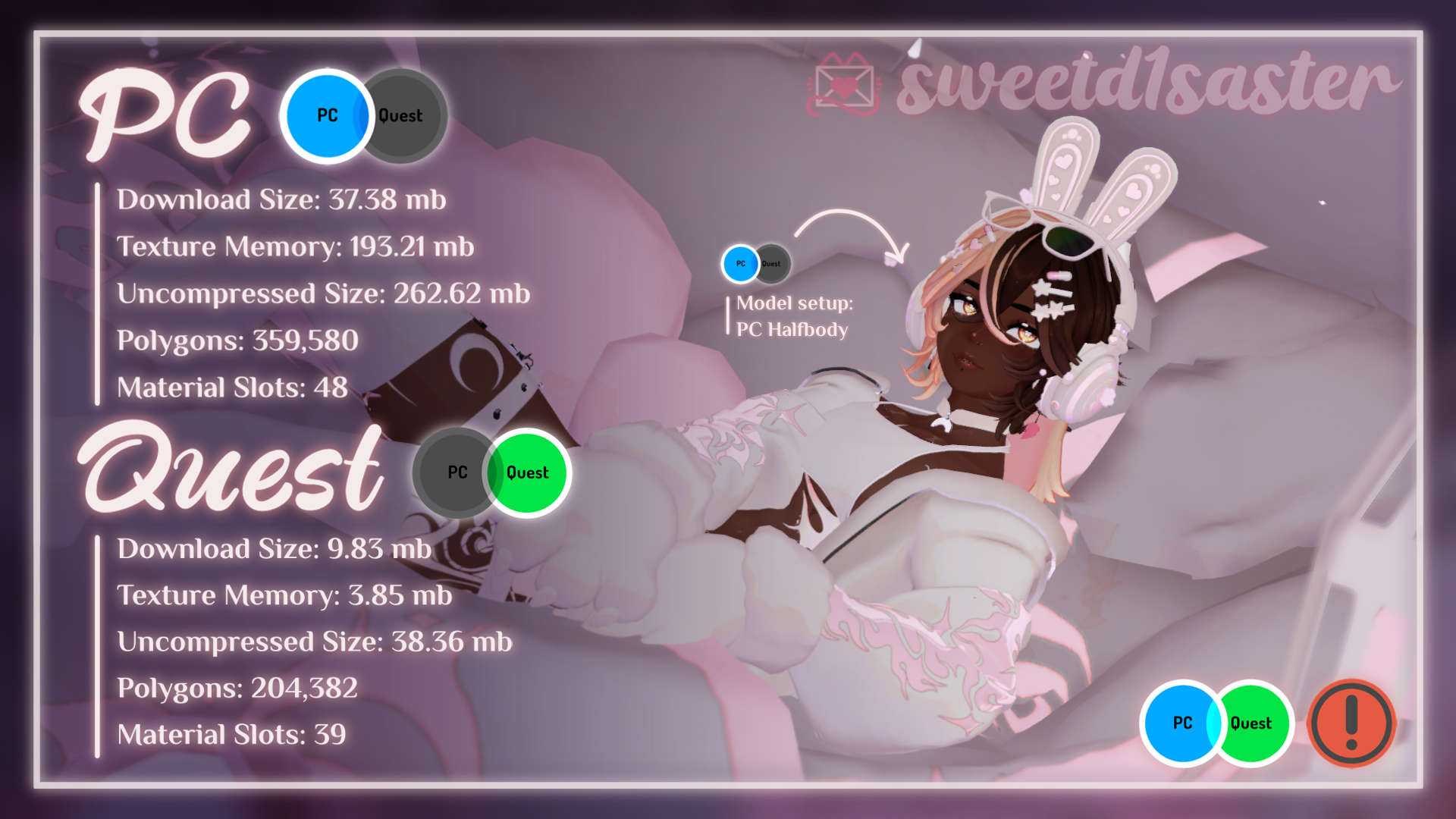 NYKTOS ⏾ (PC/QUEST) VRCHAT MODEL (SFW)