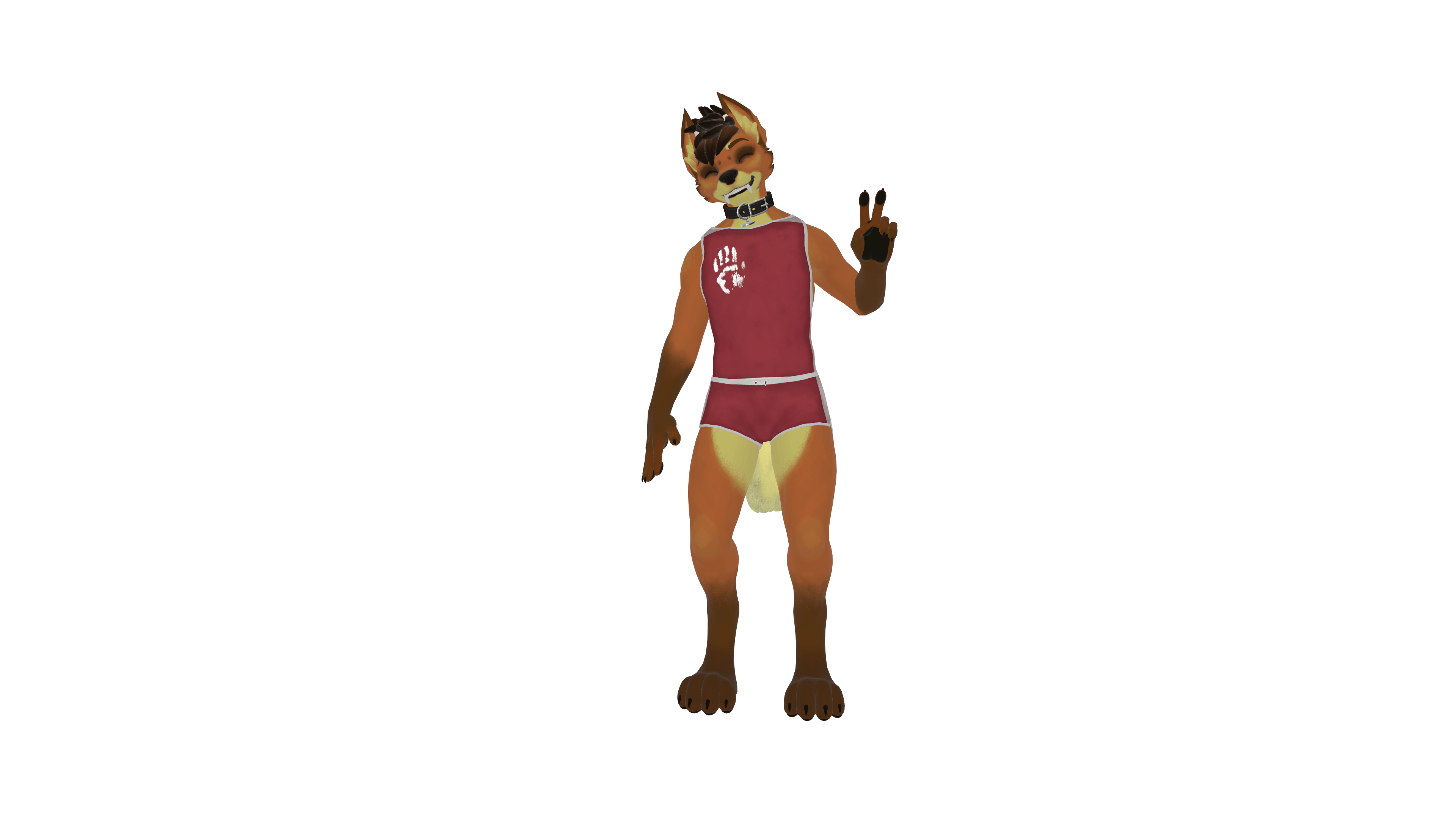 Running shorts and vest by Fewiix for Winterpaw