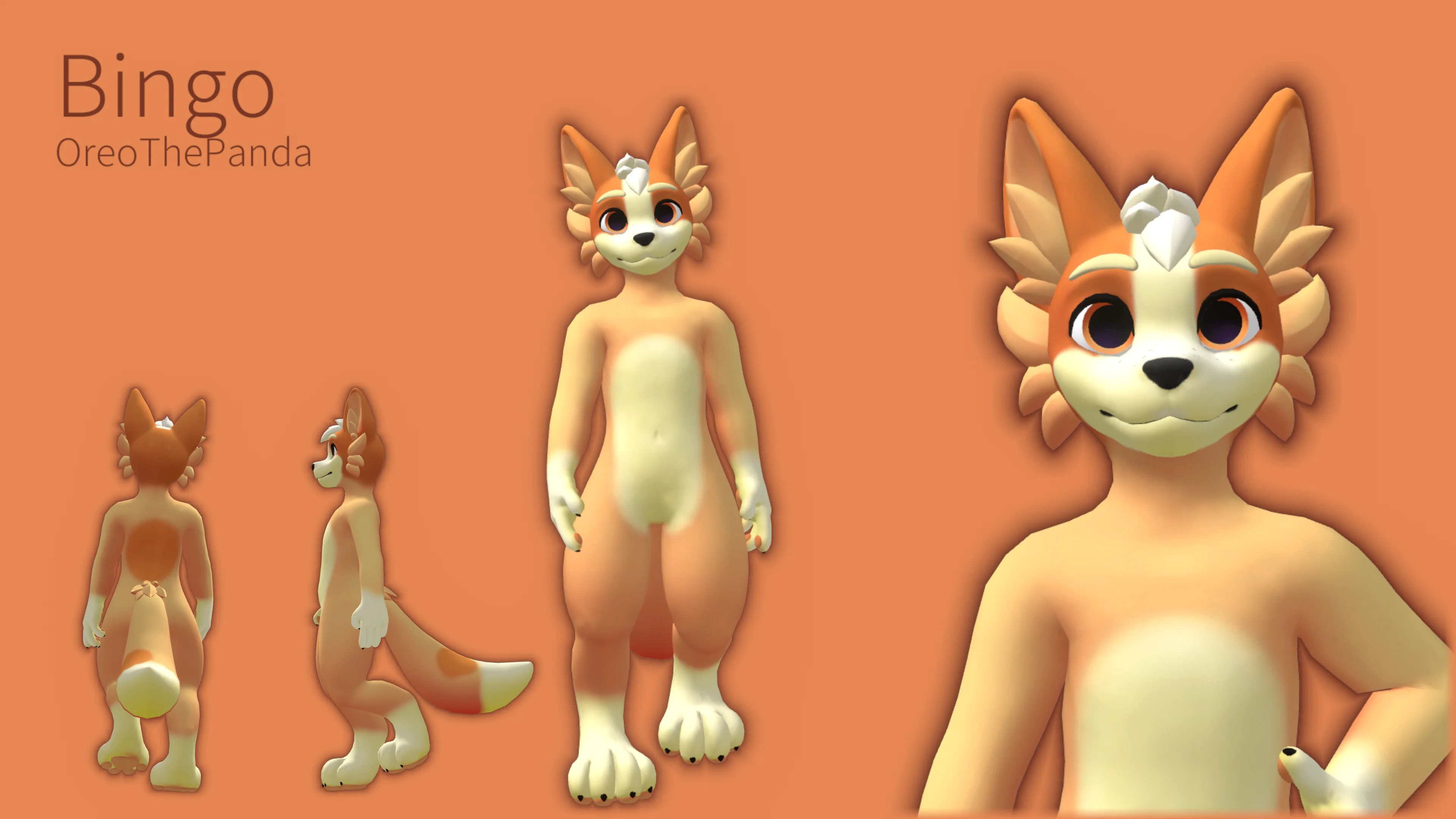 Bluey, Bingo, Socks and Muffin - Mini Canine by Julia Winterpaw