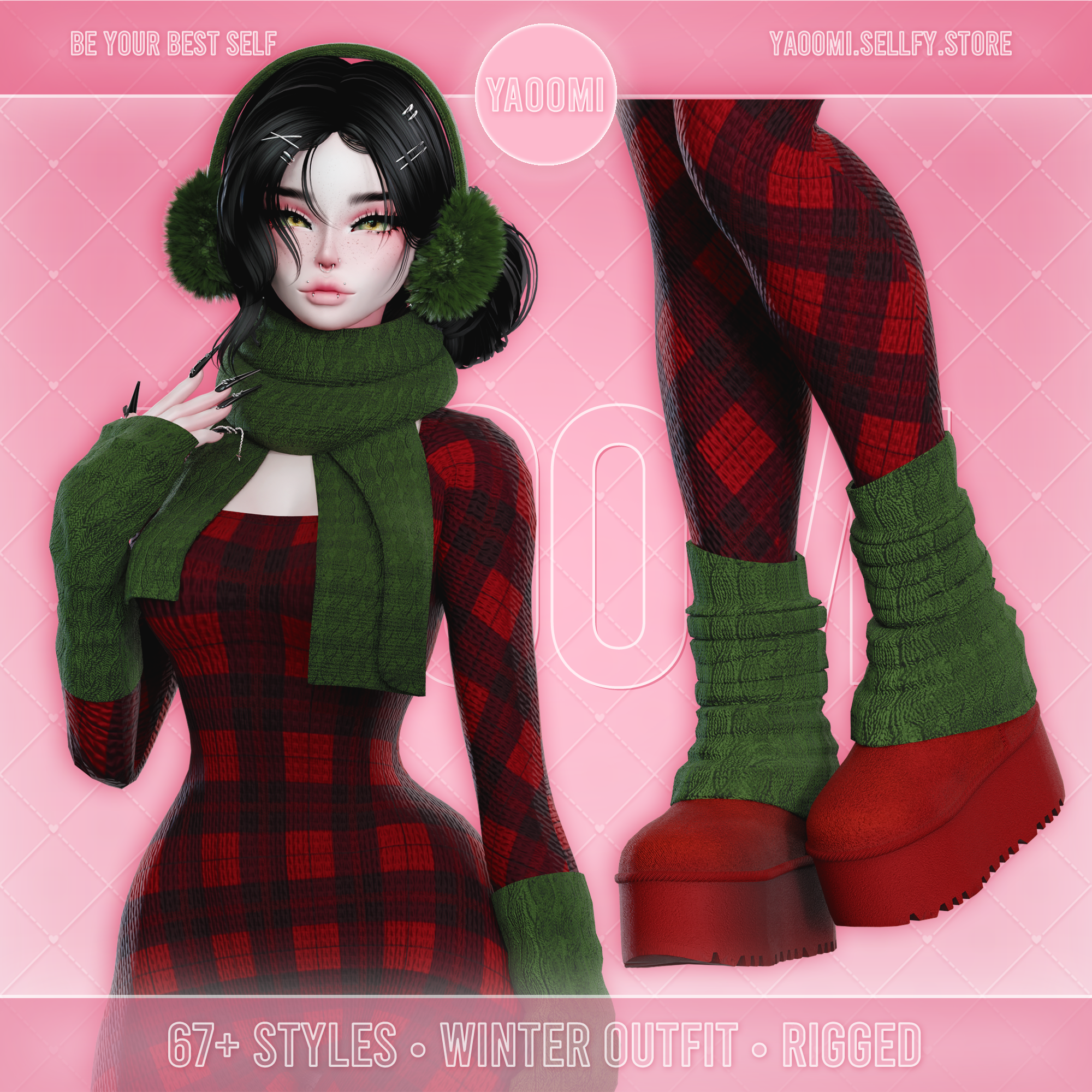 Winter Outfit for VRChat | Christmas