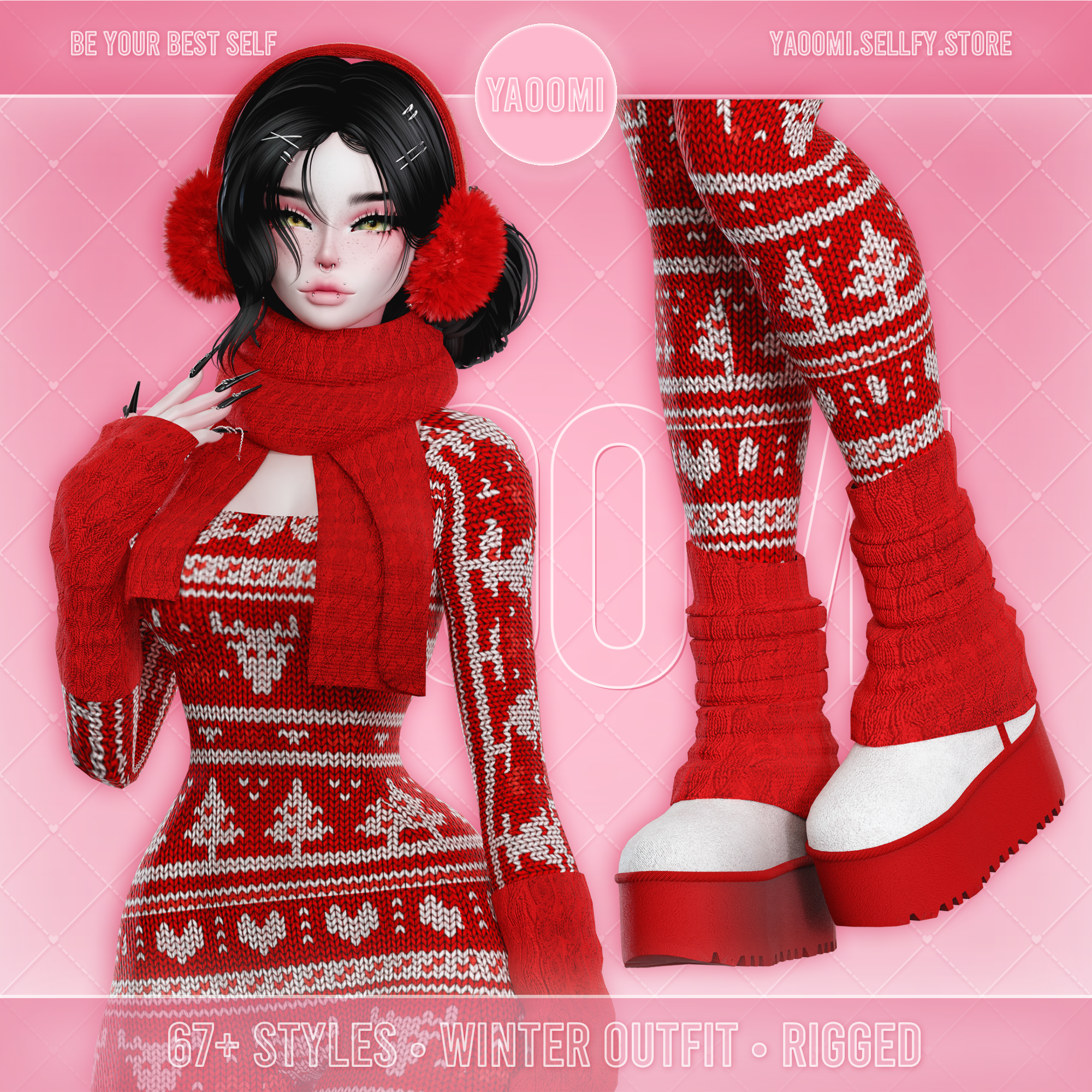 Winter Outfit for VRChat | Christmas