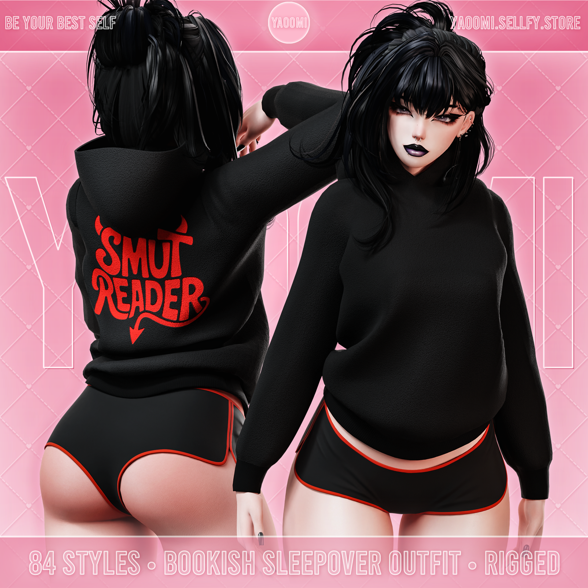 Bookish Sleepover Outfit for VRChat