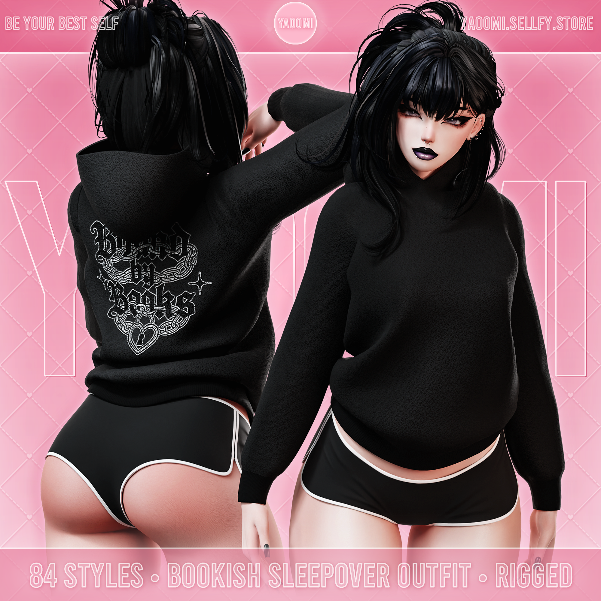 Bookish Sleepover Outfit for VRChat