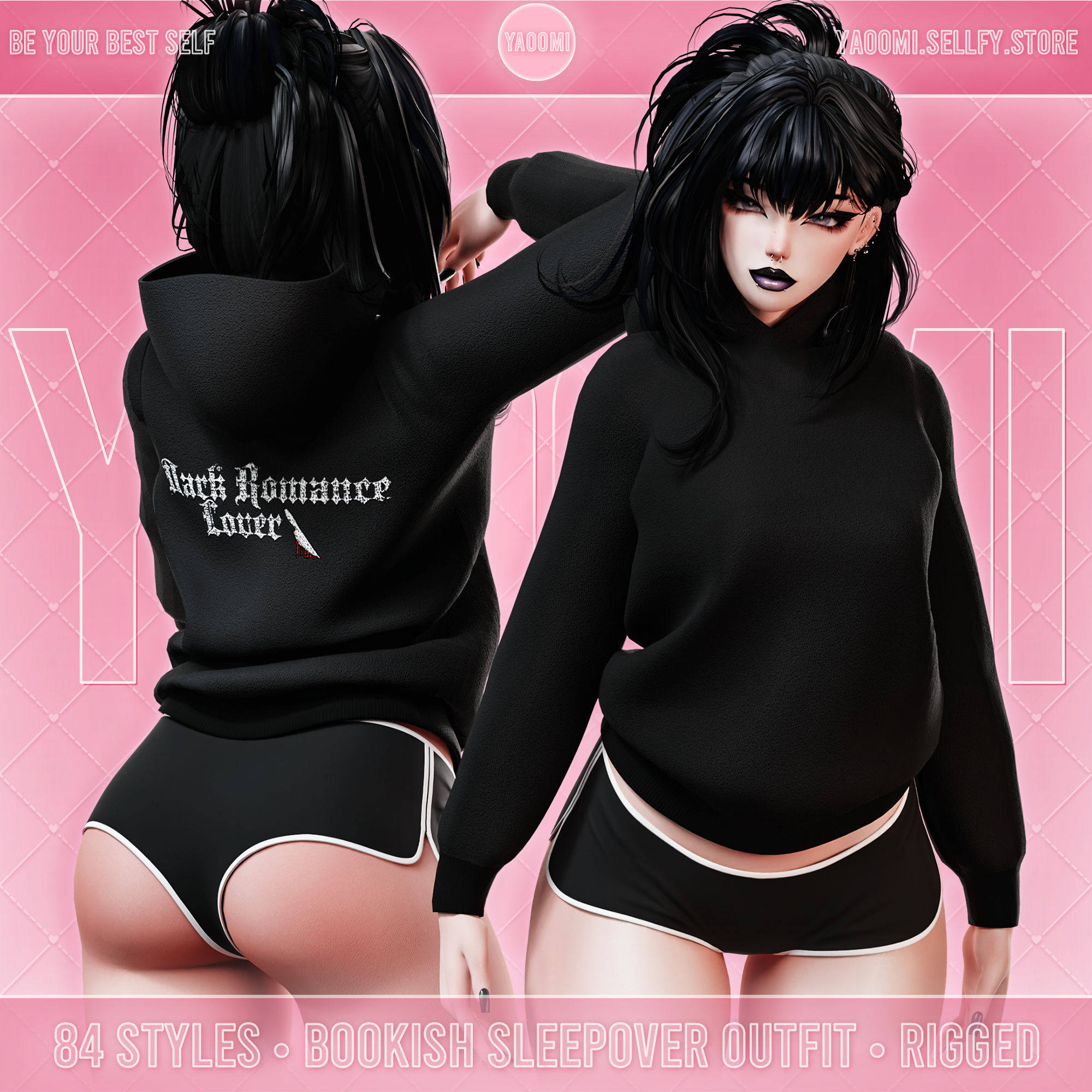 Bookish Sleepover Outfit for VRChat