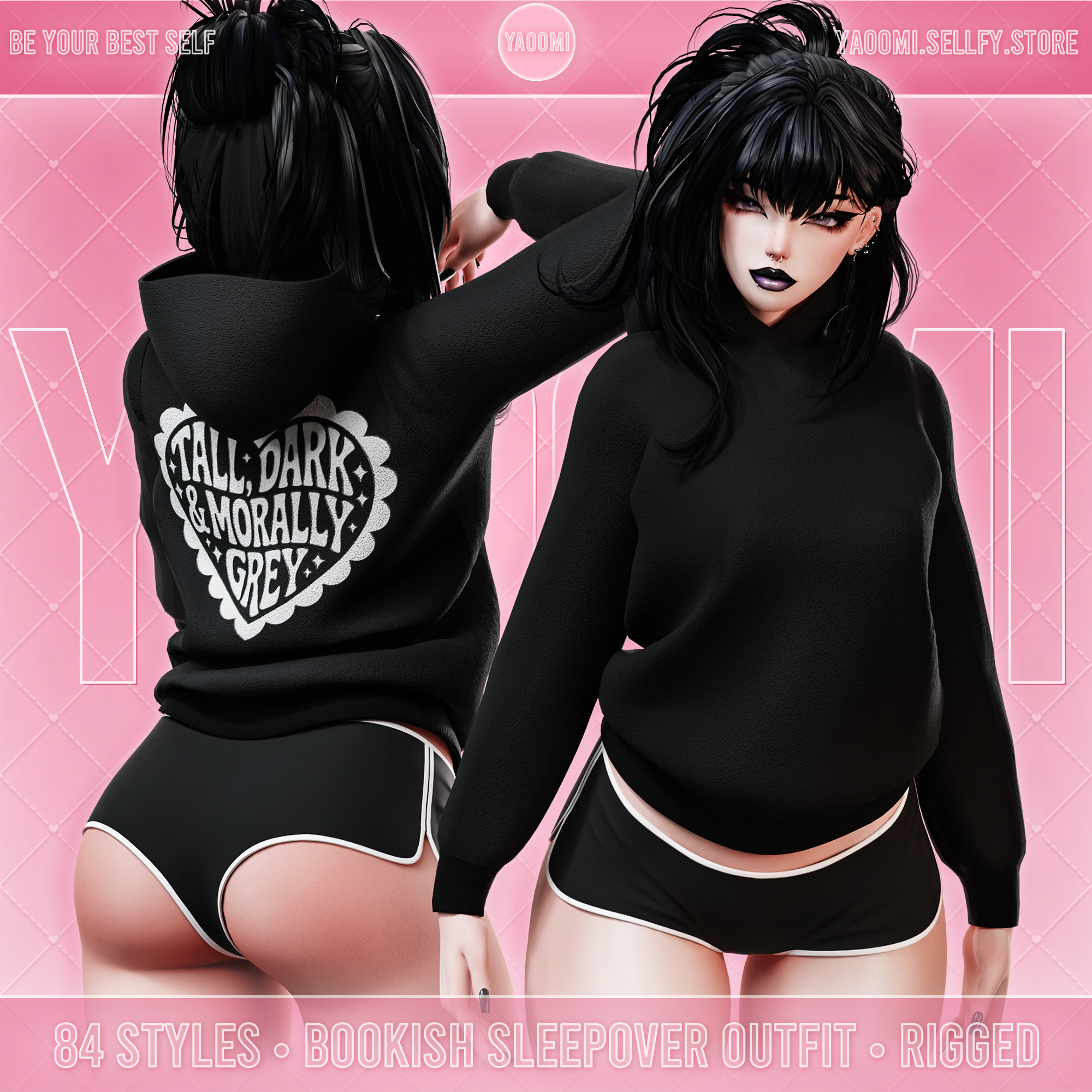 Bookish Sleepover Outfit for VRChat