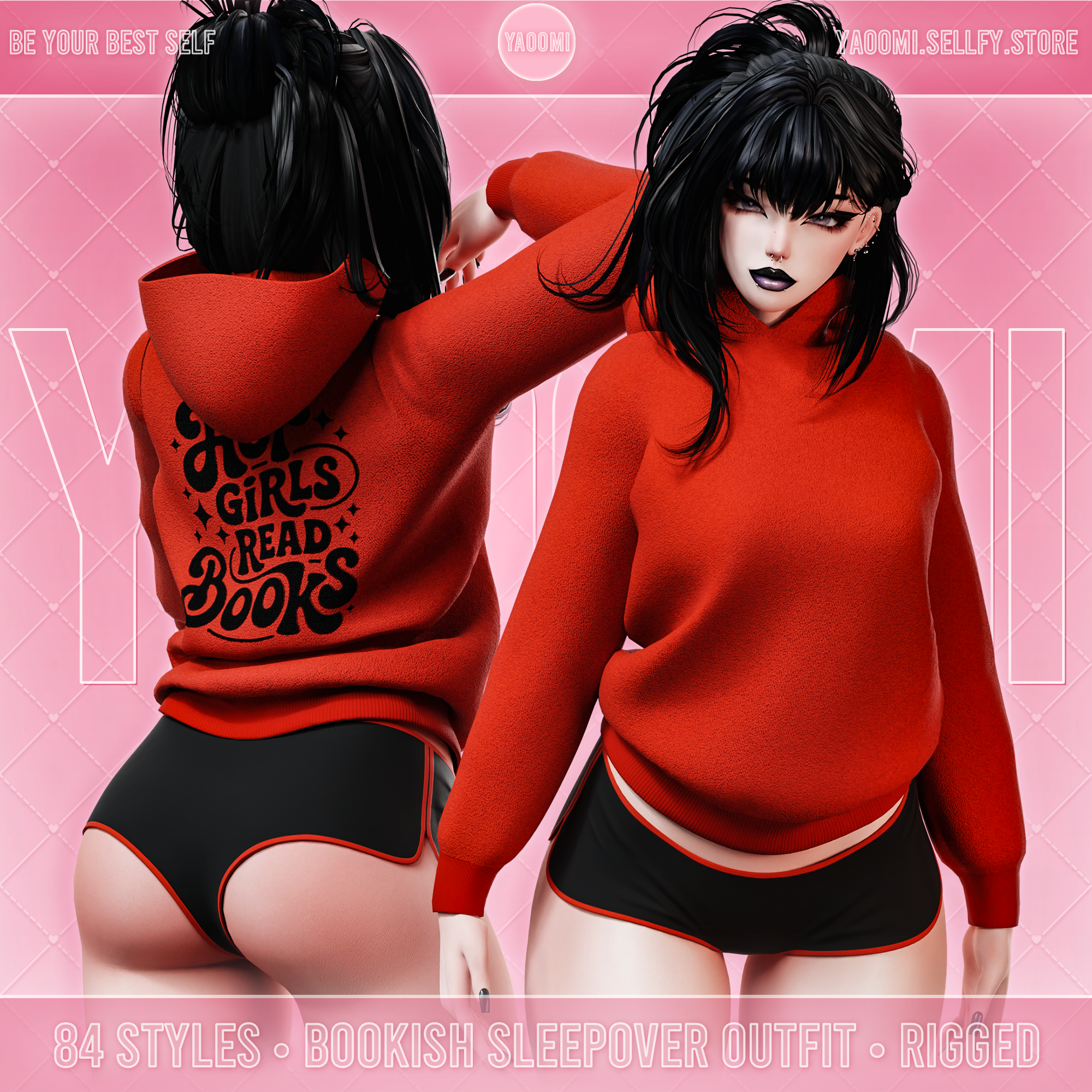 Bookish Sleepover Outfit for VRChat