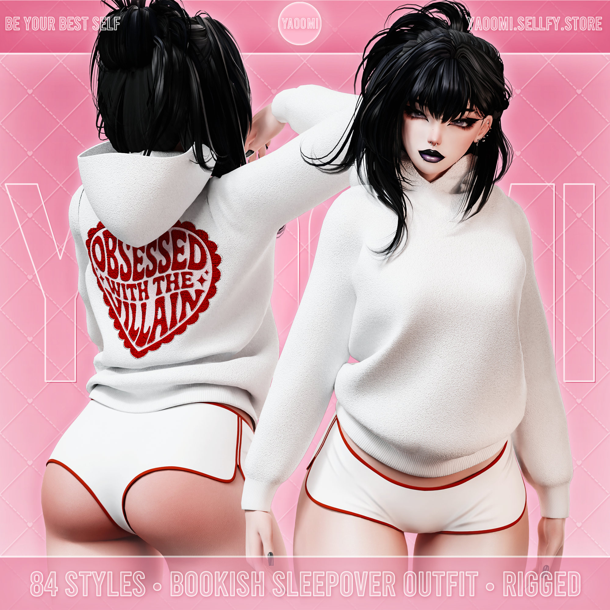 Bookish Sleepover Outfit for VRChat