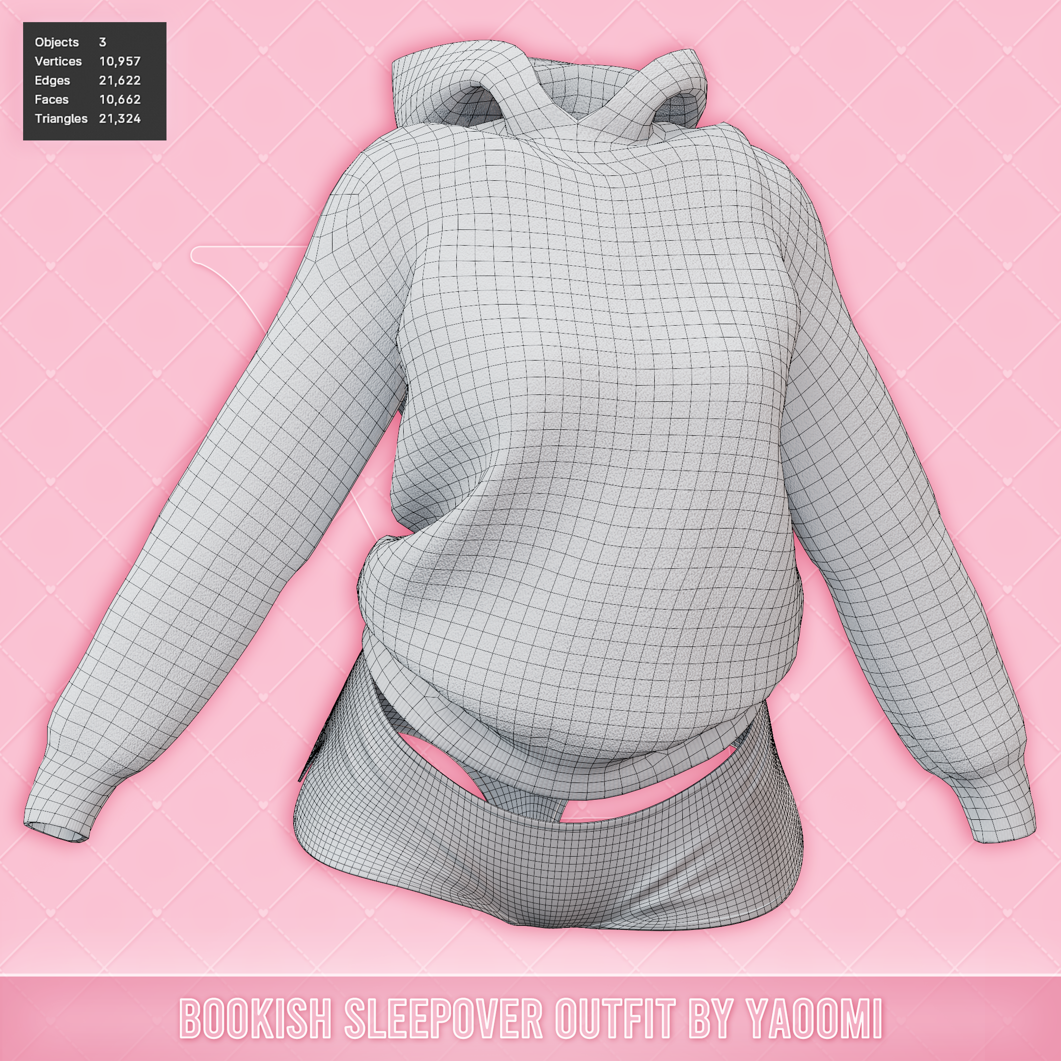 Bookish Sleepover Outfit for VRChat