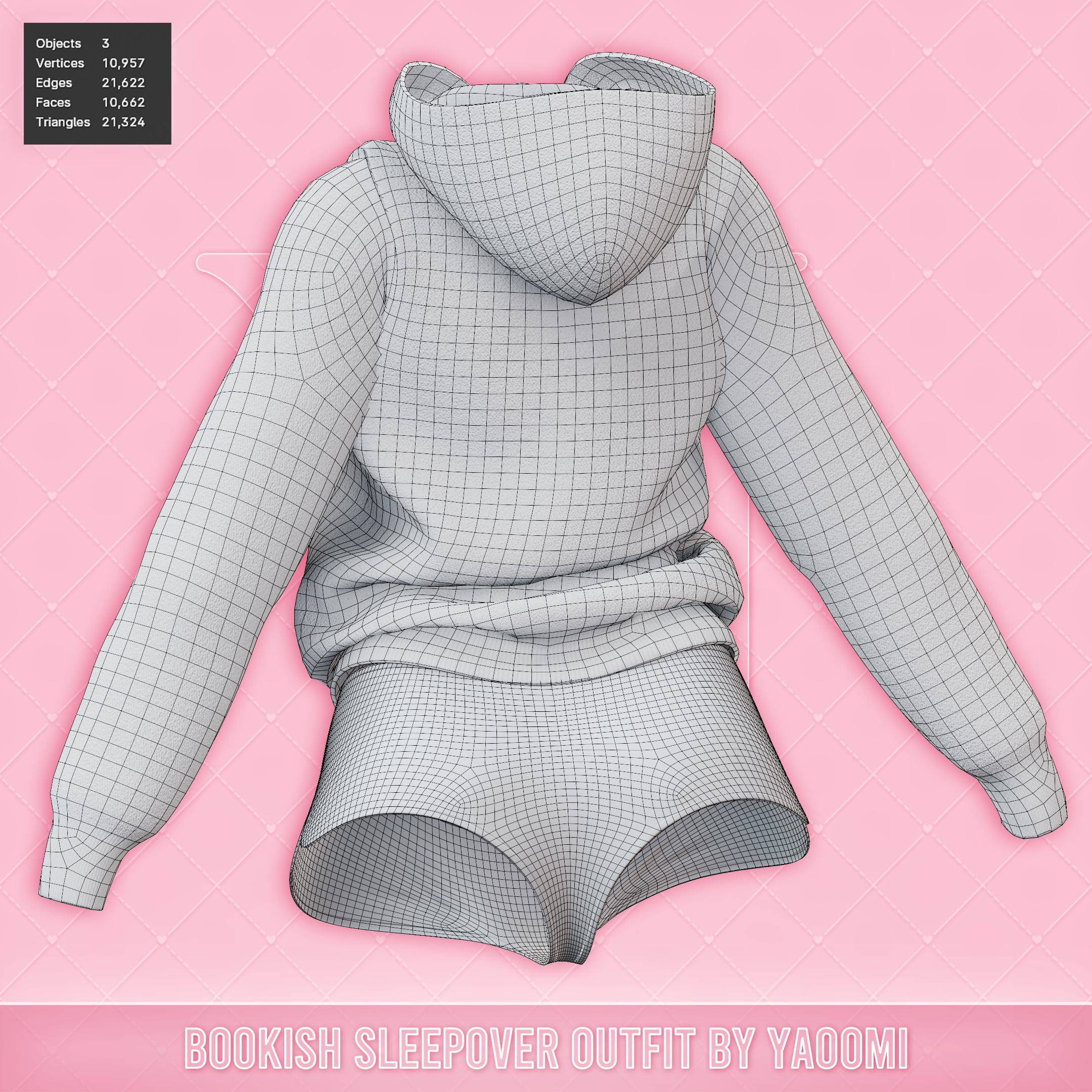 Bookish Sleepover Outfit for VRChat