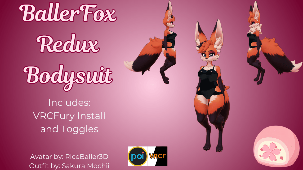 Shiny Bodysuit for BallerFox Redux