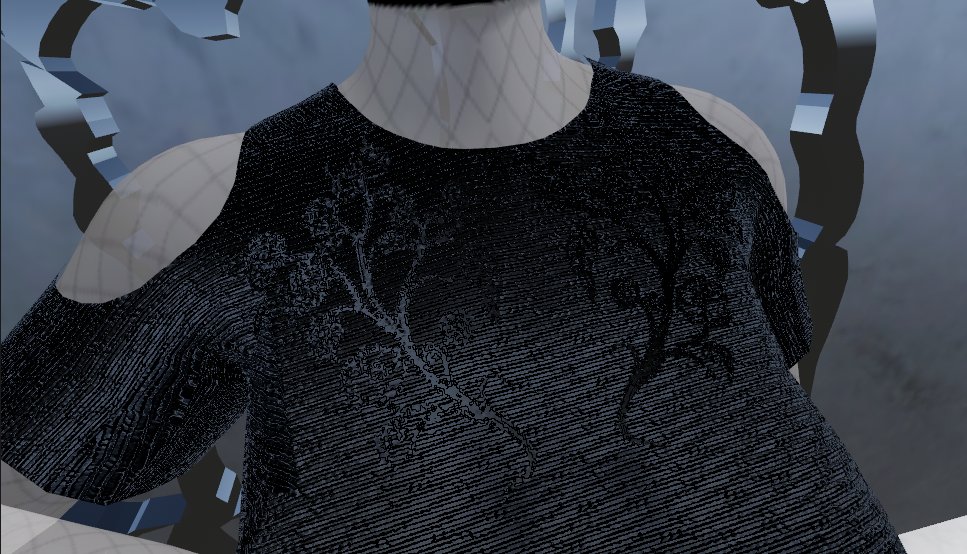 Love, AYUN: Sequin fishnet top