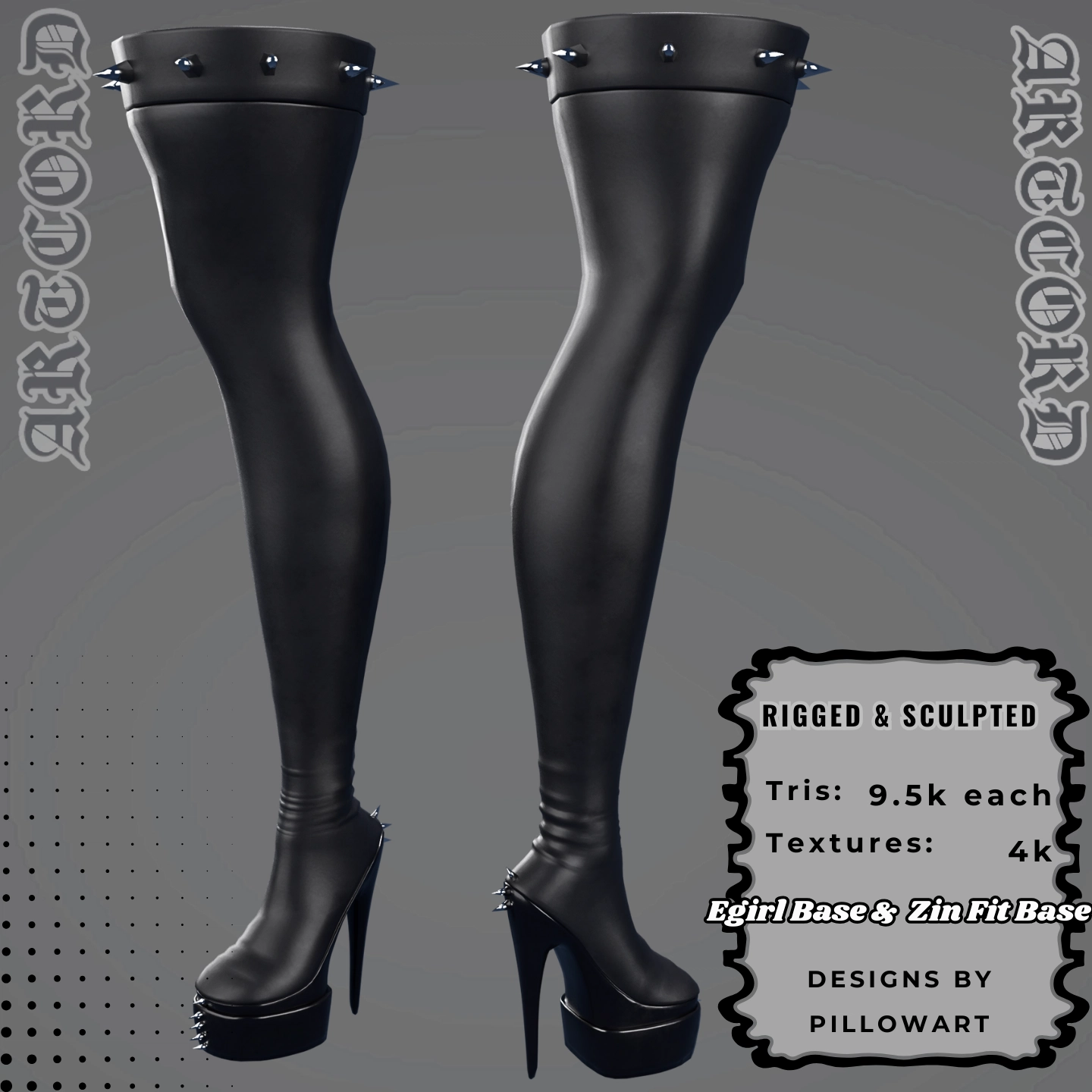 Thigh Heels by Pillow Art