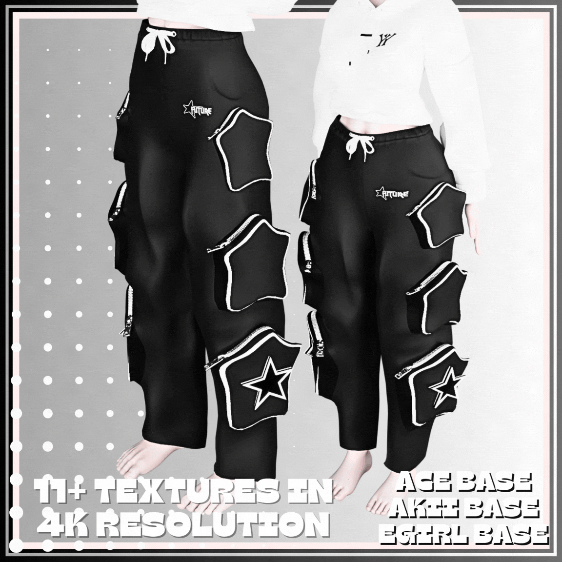 Unisex y2k Star Pants | 032