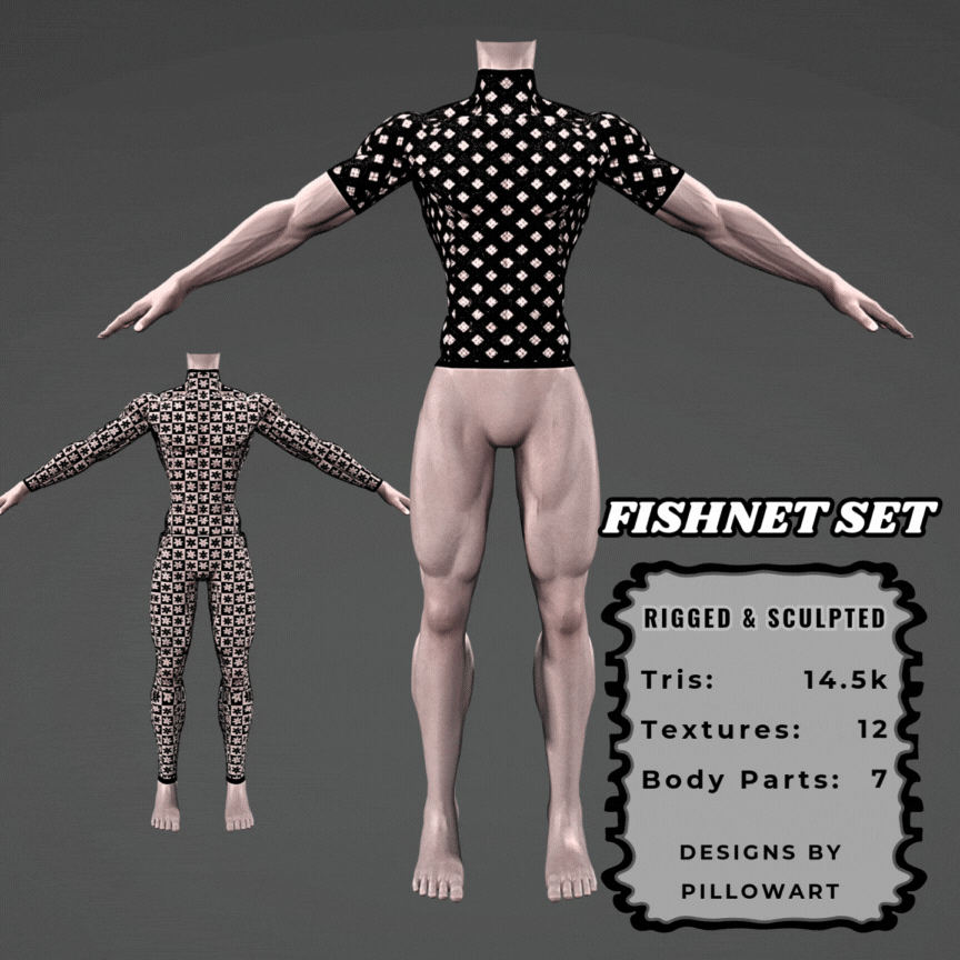 Fishnet Set [AKII BASE]  / by PillowArt
