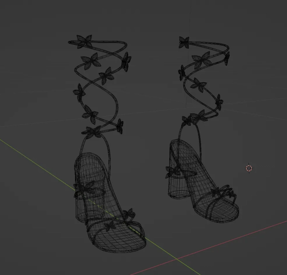 Butterfly High Heels - by PillowArt