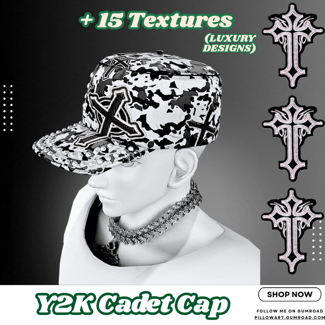 Y2k Cadet Cap - by PillowArt