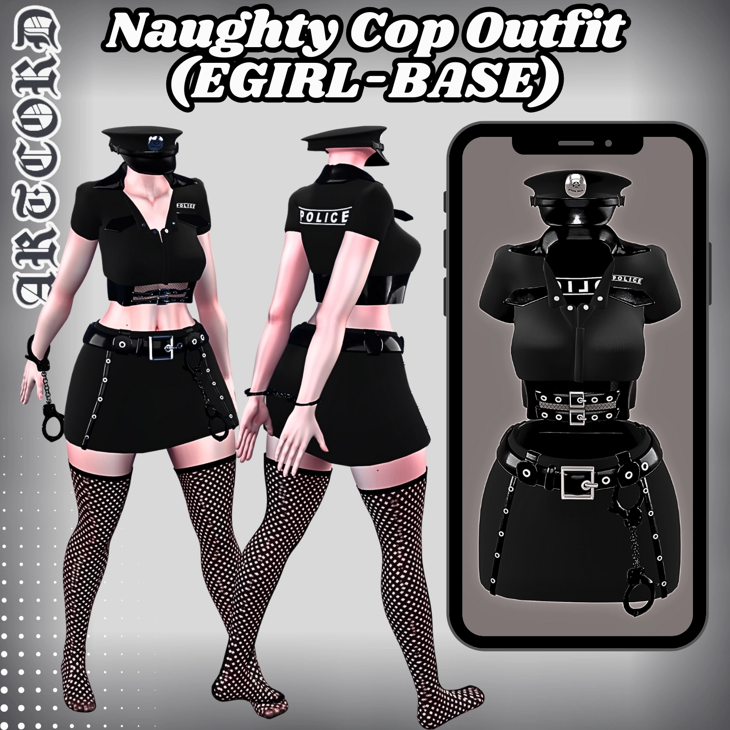 Naughty Cop Outfit - by PillowArt