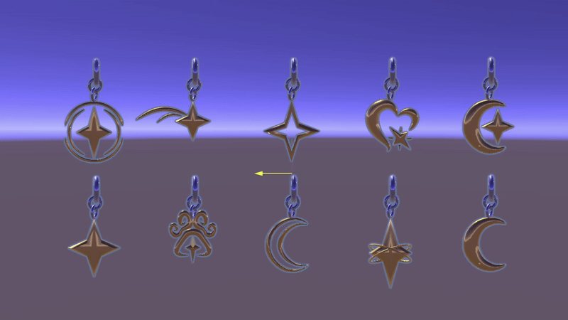Starry Accessories ✨ Furality Somna Hoops & Earrings 💫 Multi-Avatar Support